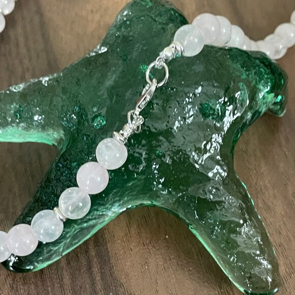 Rose Quartz Bead Necklace - Picture 4 of 7